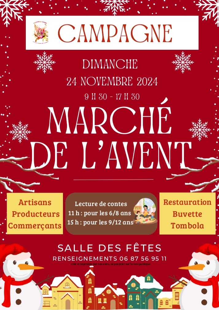 Marché de l’avent -Dimanche 24 novembre – Campagne (40)