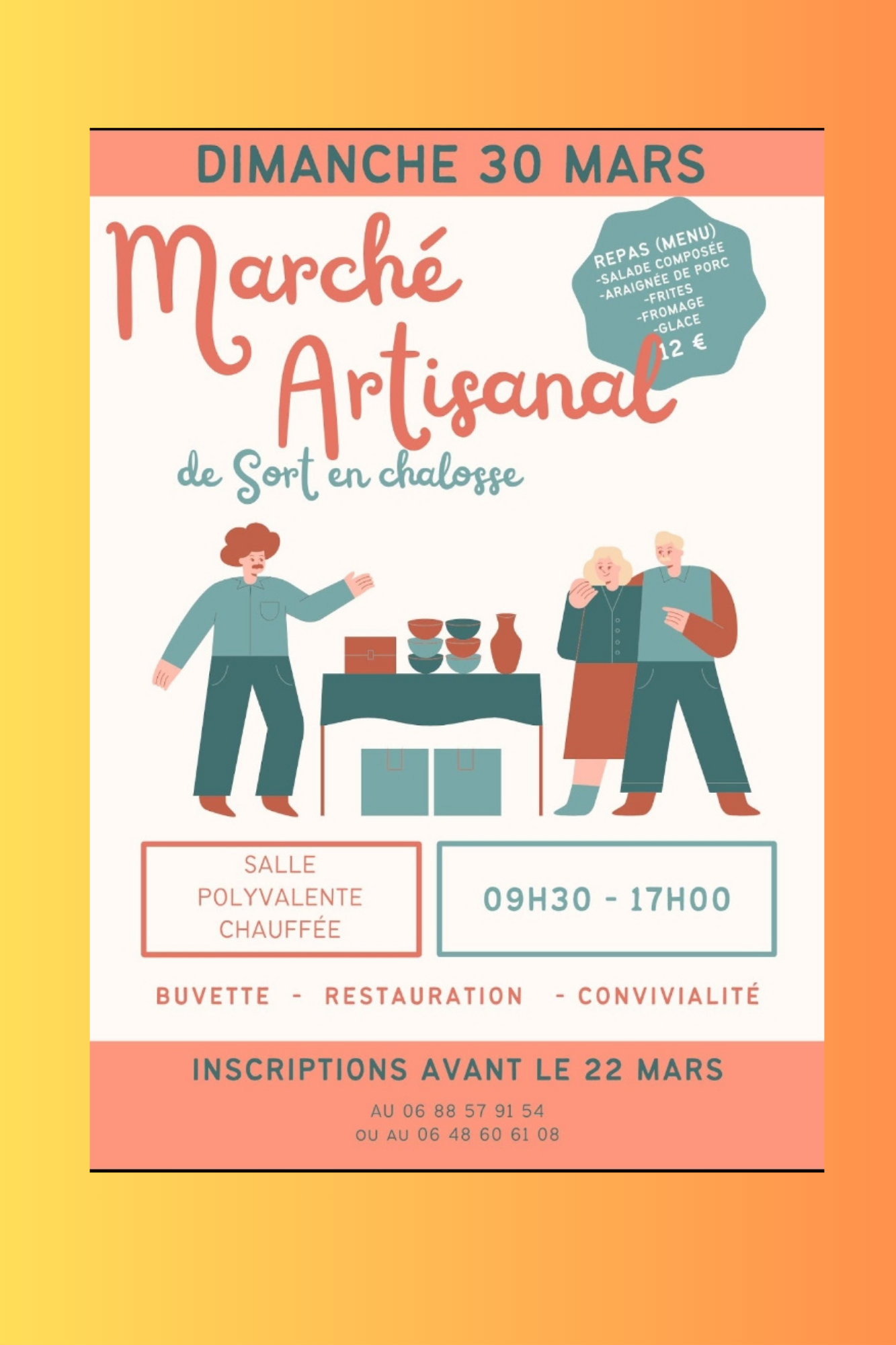 Marché artisanal le 30 mars 2025 à Sort en Chalosse