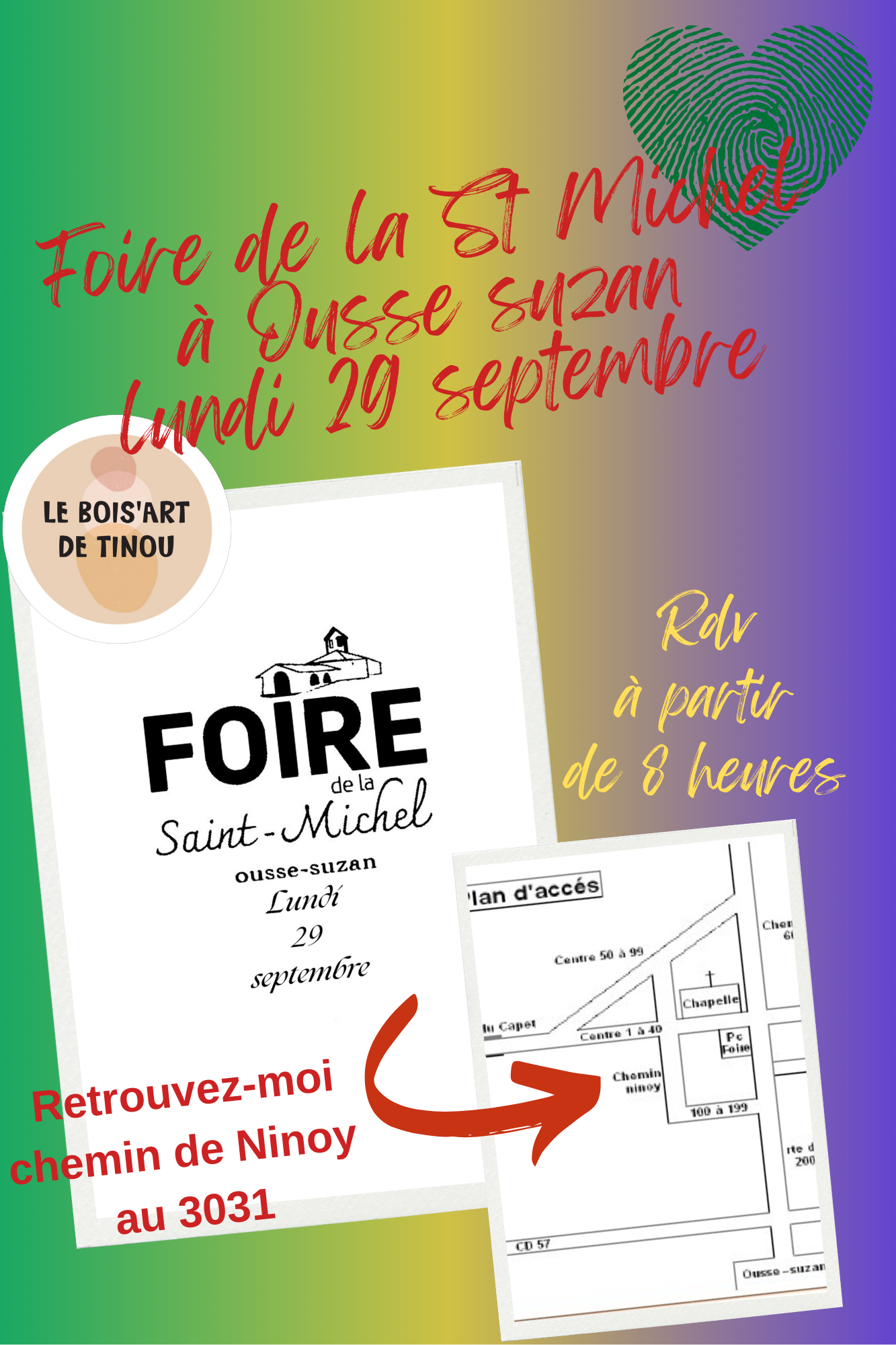 Foire de la ST Michel 29 septembre à Ousse Suzan